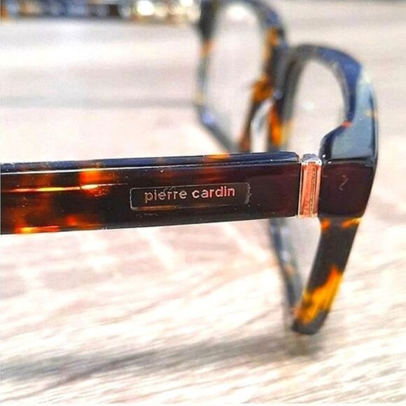 NEW Pierre Cardin Rx'able Eyeglass Frame, Brown Tortoise glasses 55 16 145 - Picture 2 of 5